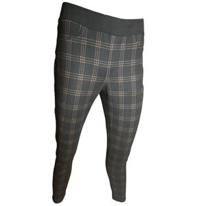 Businesscore plaid trouser leggings